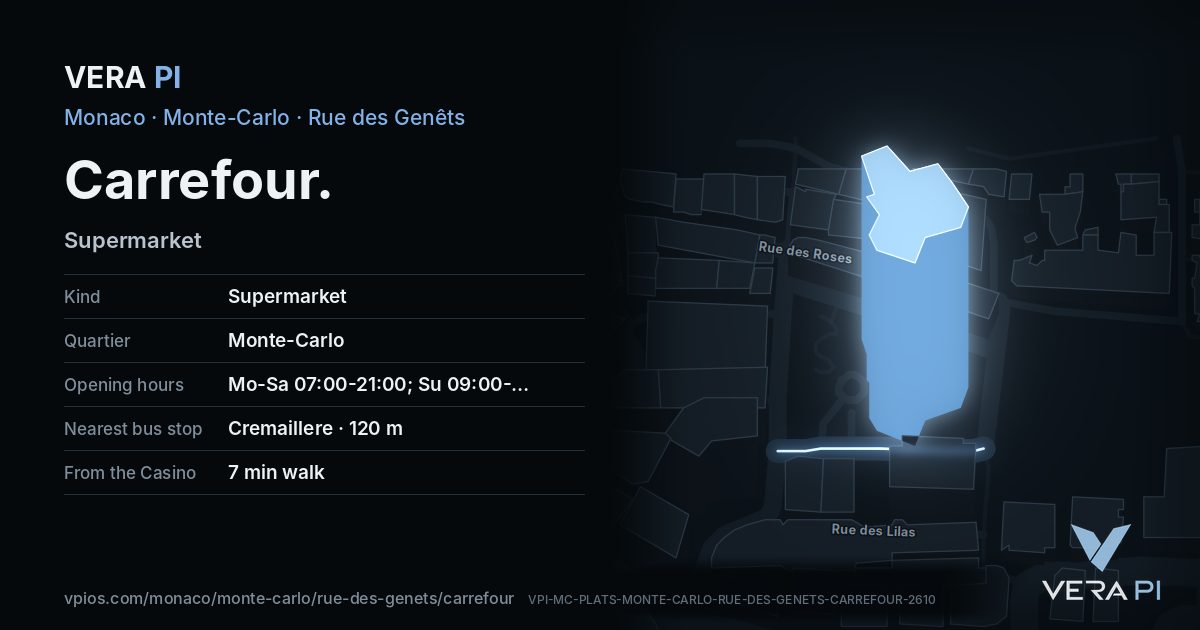 The VERA PI card for Carrefour