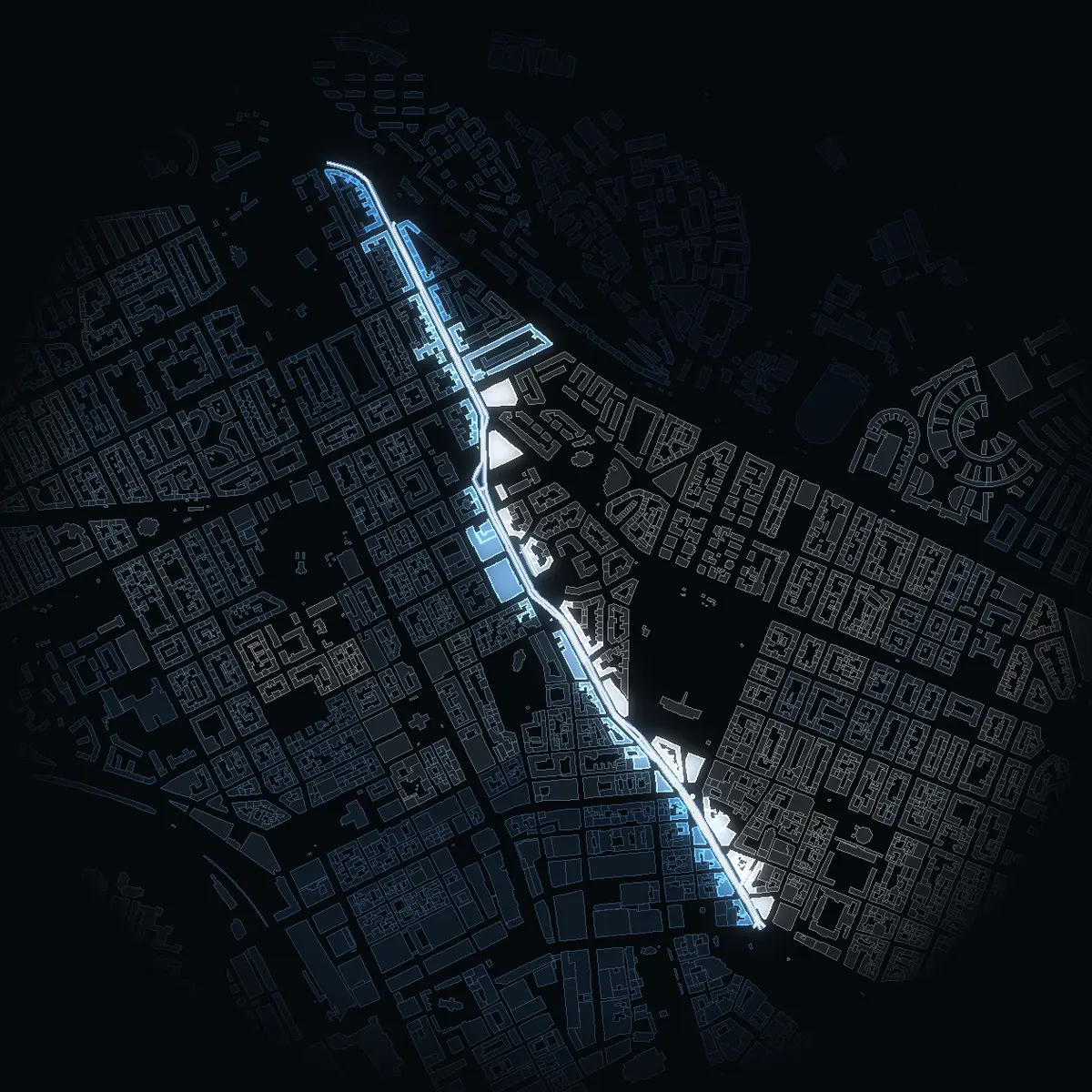 Birger Jarlsgatan at night