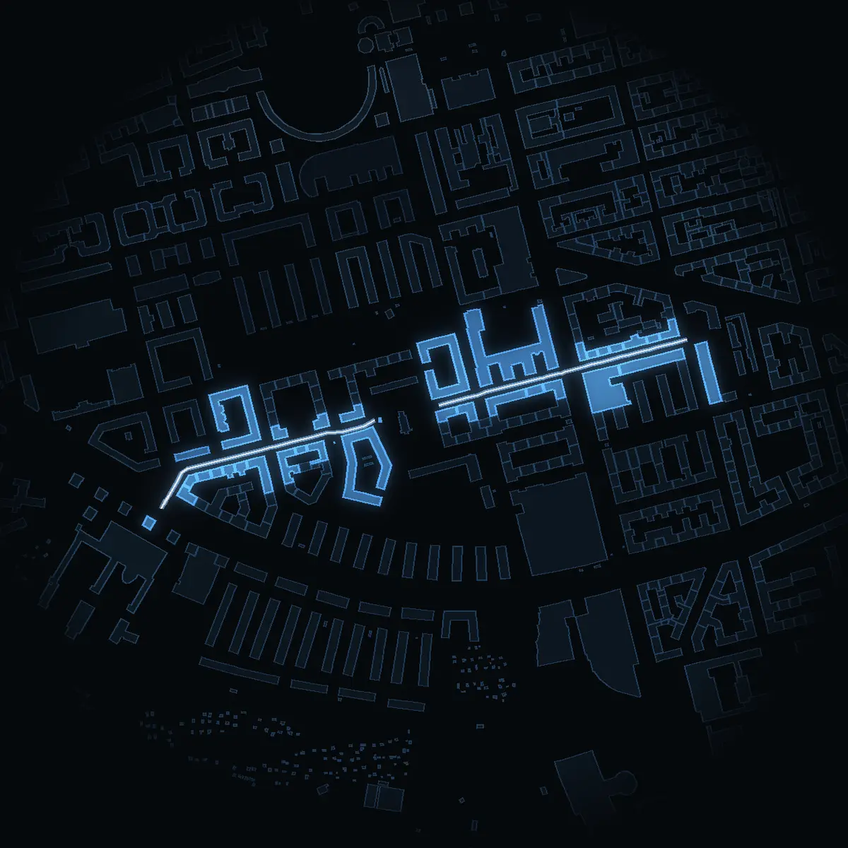 Blekingegatan at night