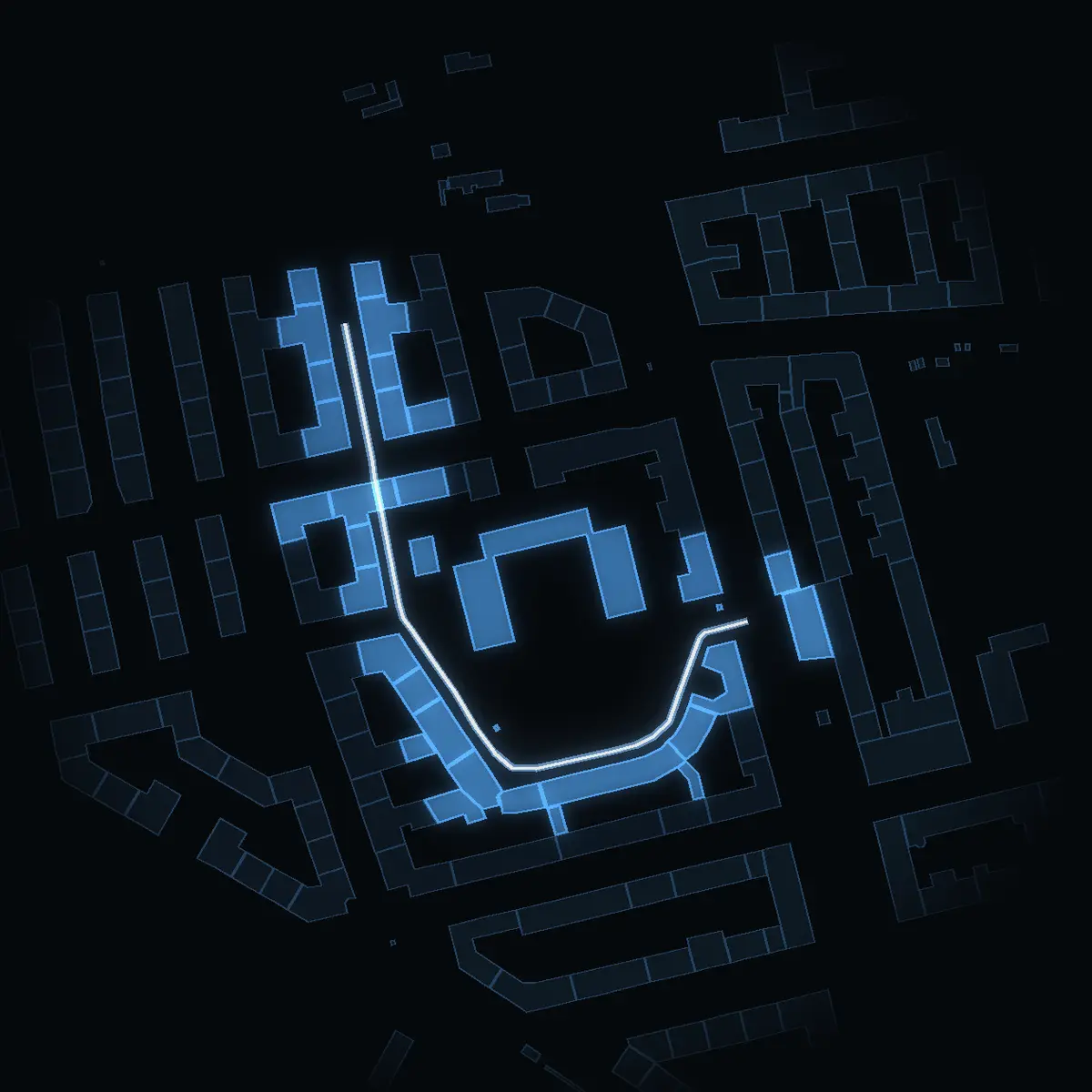 Folkskolegatan at night