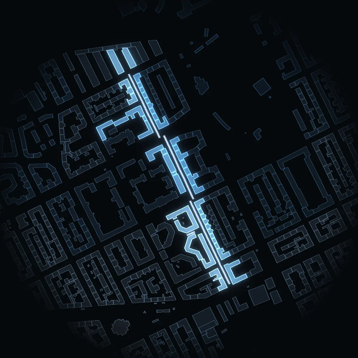Hagagatan at night