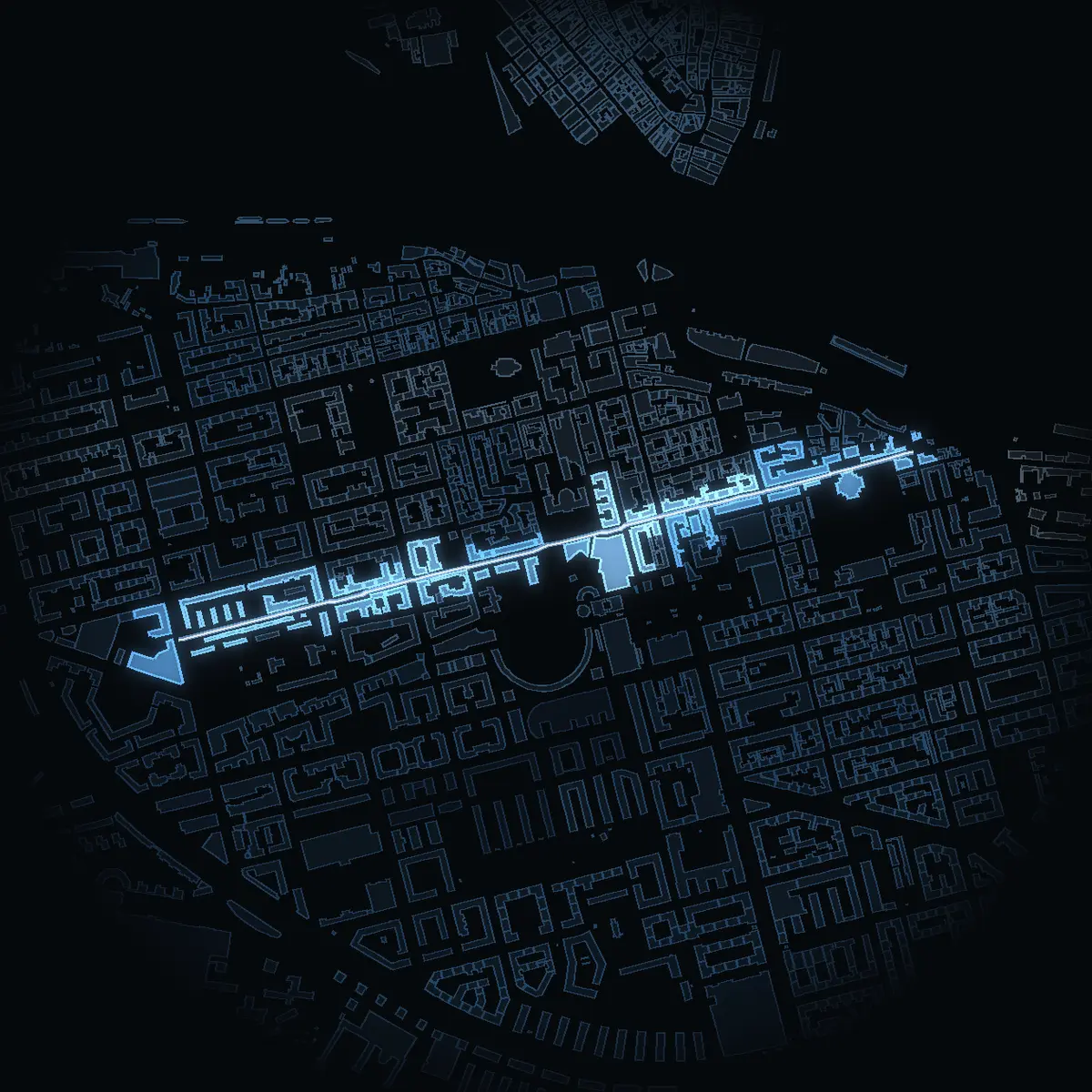 Högbergsgatan at night