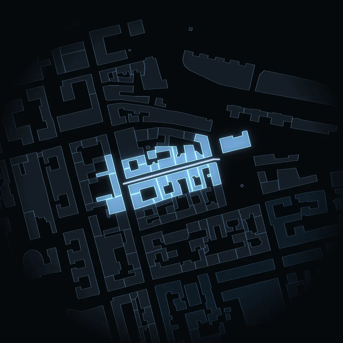 Hökens Gata at night