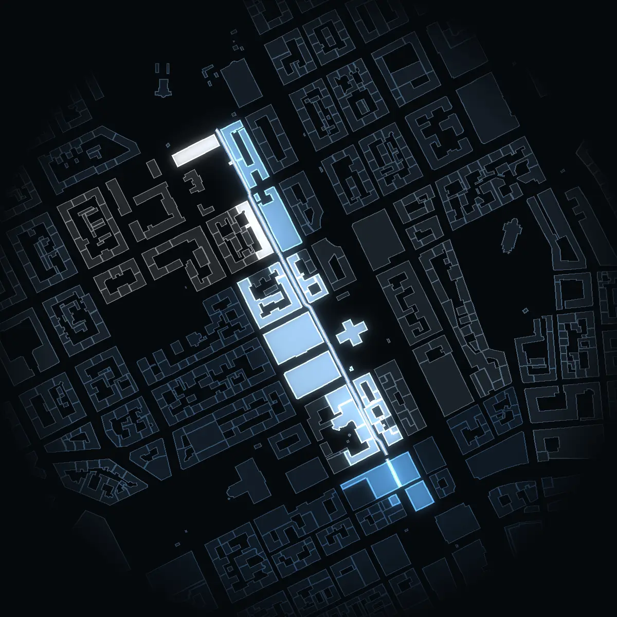 Holländargatan at night