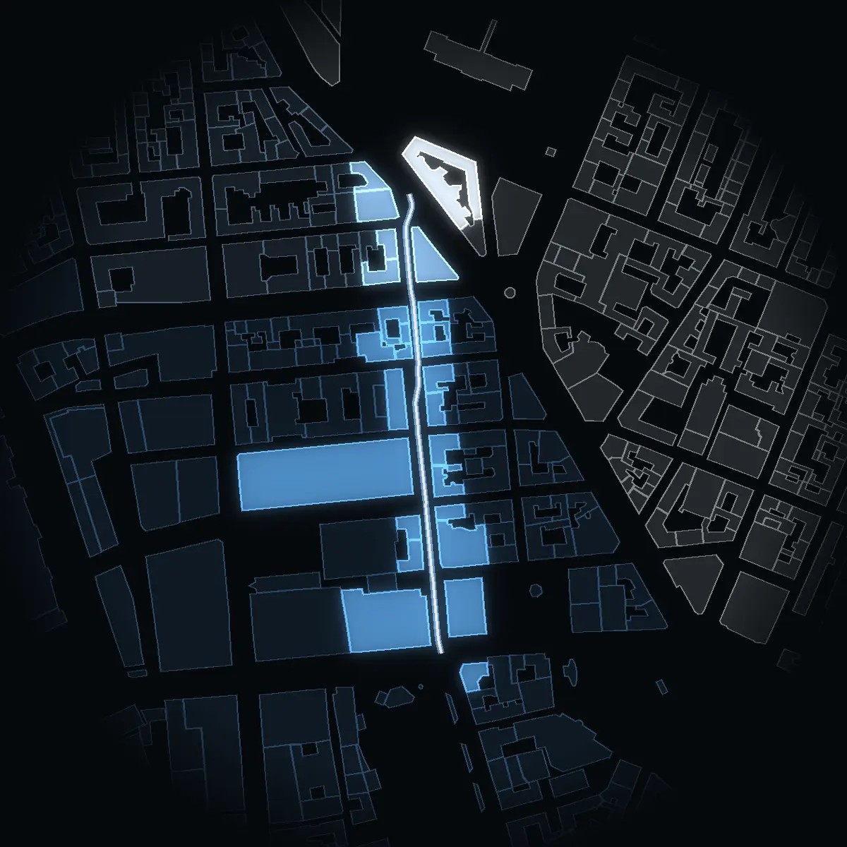 Norrlandsgatan at night