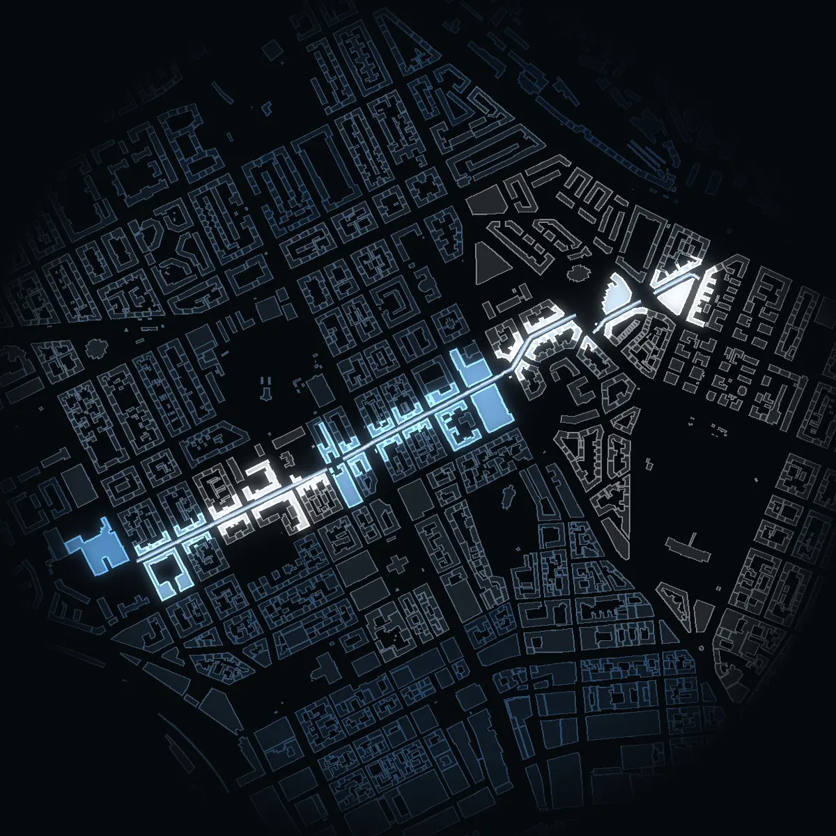 Rådmansgatan at night