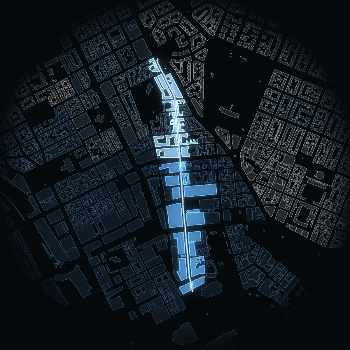 Regeringsgatan at night
